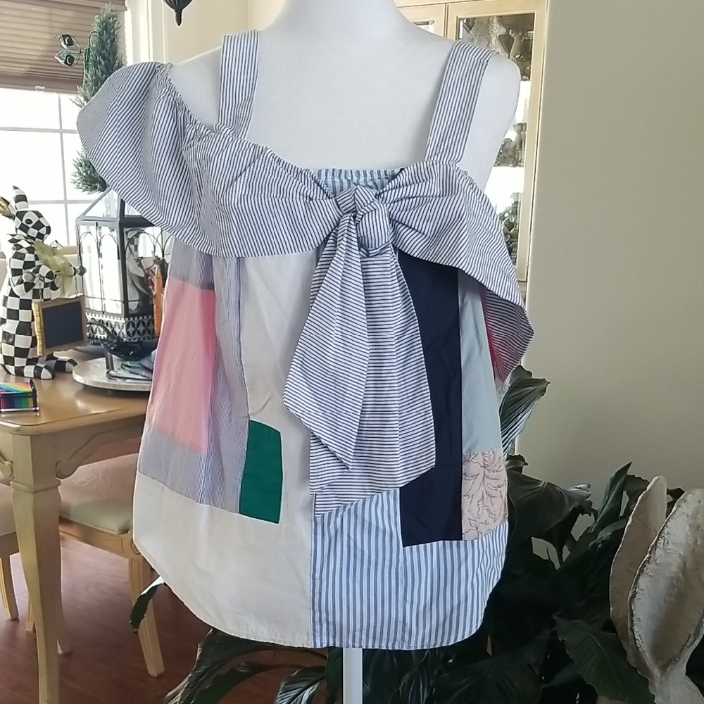 Maeve Multicolor Patchwork Top